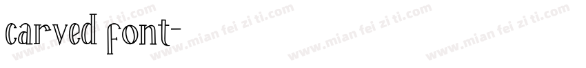 carved font字体转换